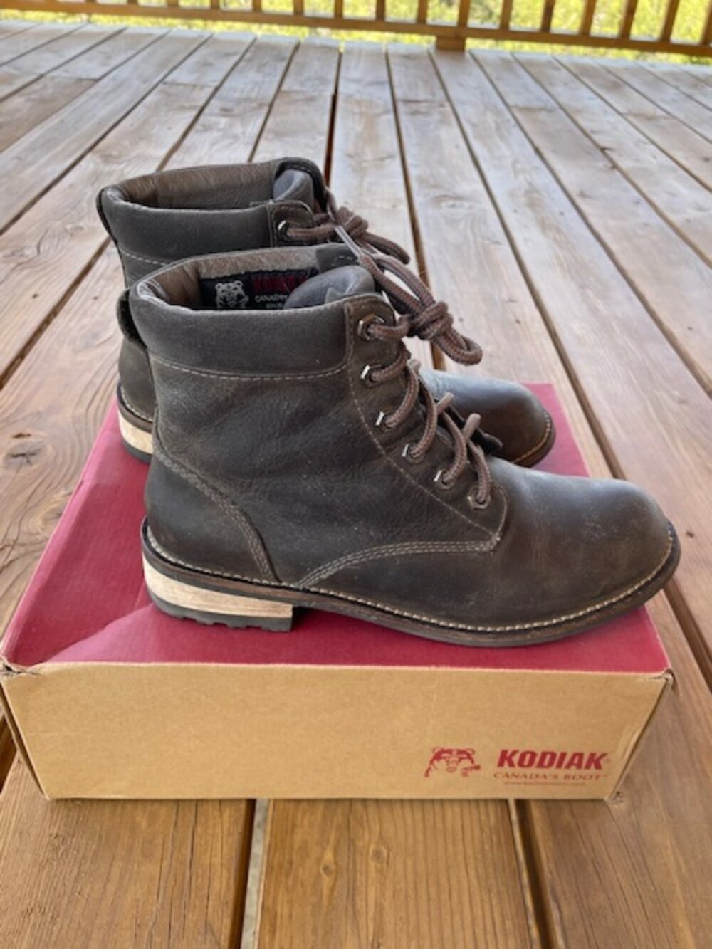 Kodiak Jaya Waterproof Leather boots. Grey Womens size 8